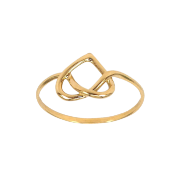 Anillo fino de Oro 18 Quilates Amor eterno