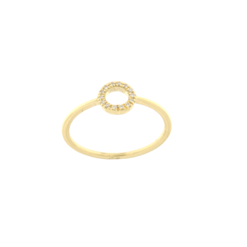 Anillo Oro 18k con Btes 0,8cts